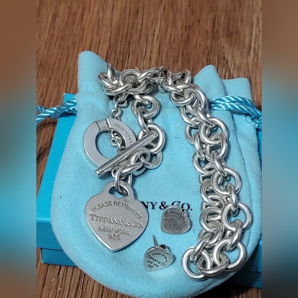 Tiffany & Co. Silver Heart Tag Necklace